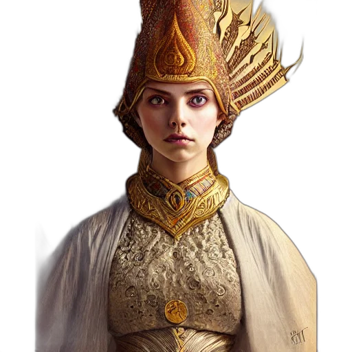 crown, hat, staff, face transparent PNG cut-out