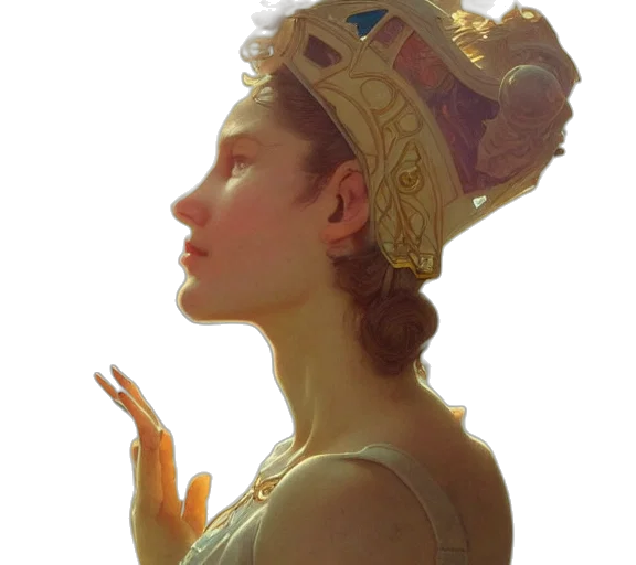 crown, face, dress, hat transparent PNG cut-out