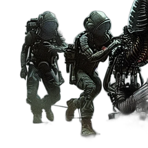 robot, weapon, concept art, 3d render transparent PNG cut-out