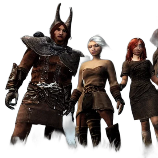 concept art, fantasy art, 3d render, earth tones transparent PNG cut-out