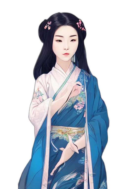staff, dress, face, jewelry transparent PNG cut-out