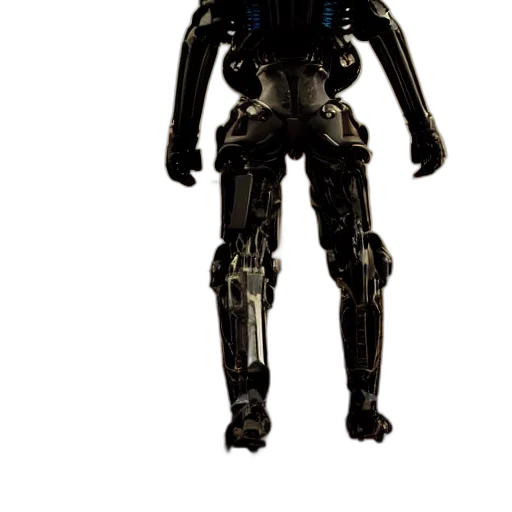 robot, staff, weapon, creature transparent PNG cut-out