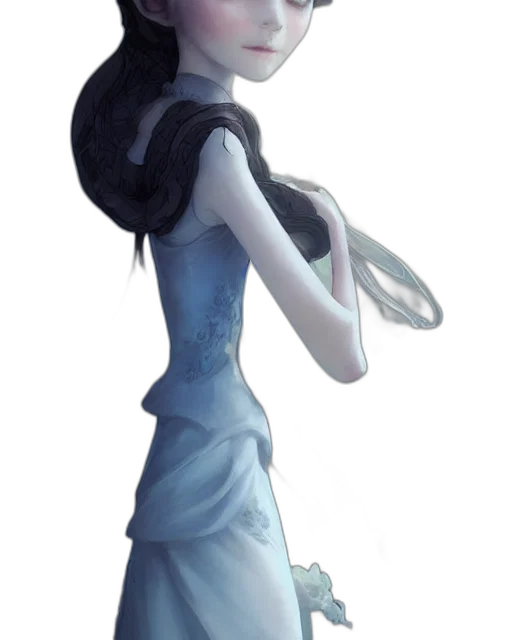 dress, robot, staff, face transparent PNG cut-out
