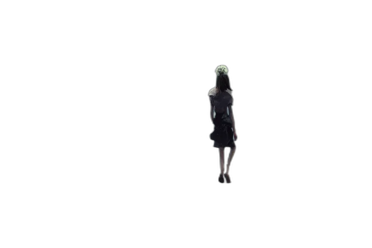 dress, staff, robot, creature transparent PNG cut-out