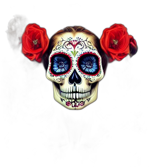 mask, crown, flower, face transparent PNG cut-out