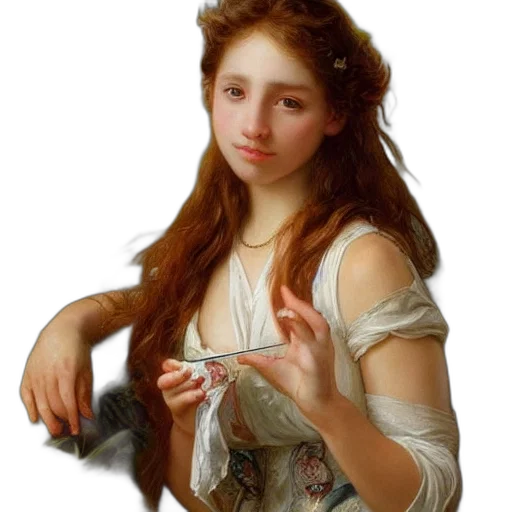 jewelry, hair, dress, staff transparent PNG cut-out
