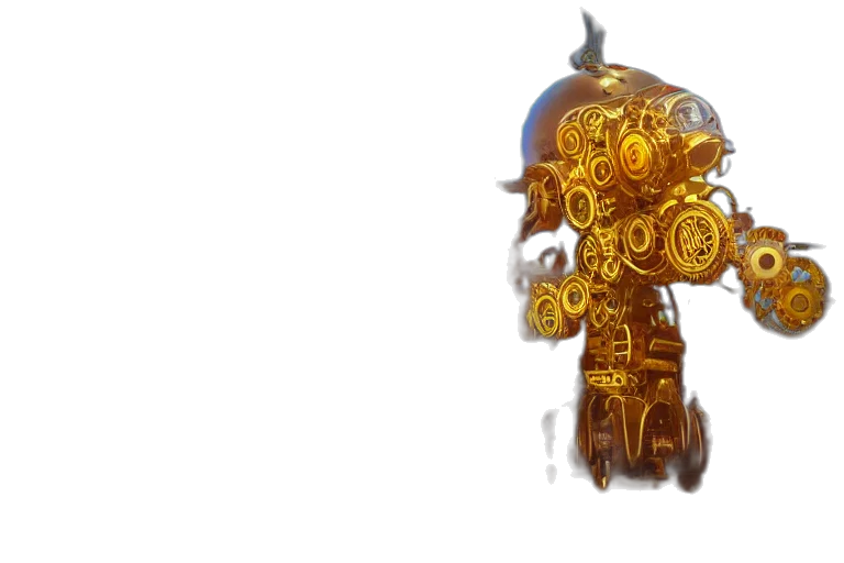 robot, mask, crown, jewelry transparent PNG cut-out