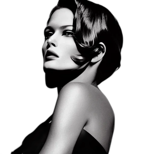 face, hair, photorealistic, concept art transparent PNG cut-out