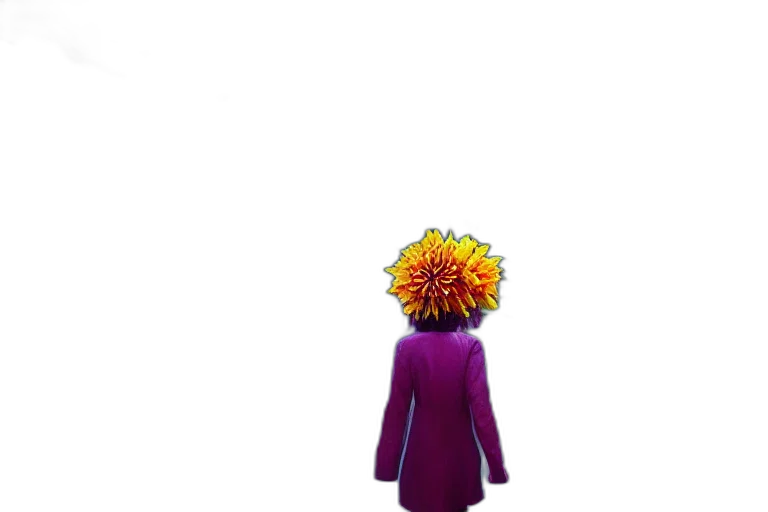 flower, staff, dress, jacket transparent PNG cut-out