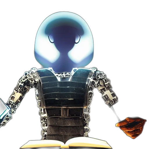 robot, mask, concept art, 3d render transparent PNG cut-out