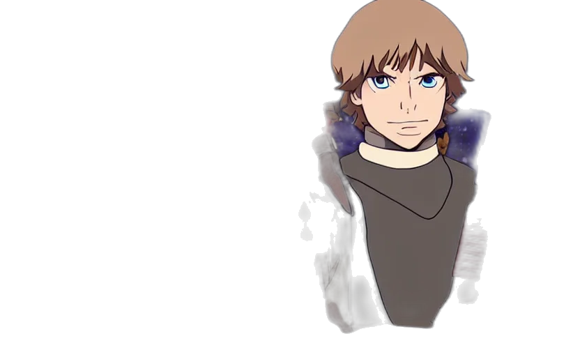 face, anime, concept art, pixel art transparent PNG cut-out