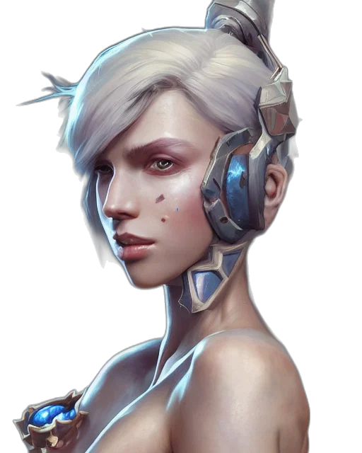 face, robot, staff, weapon transparent PNG cut-out