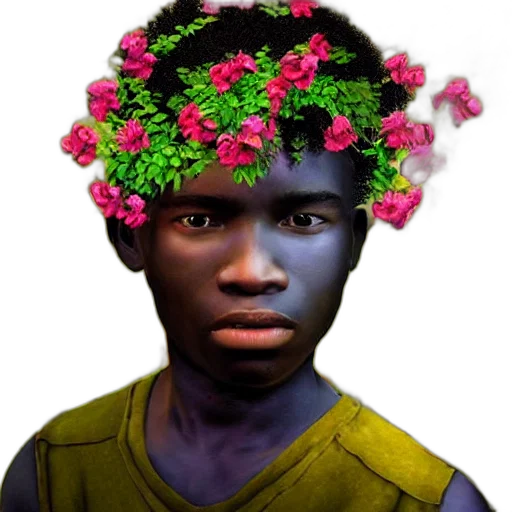 face, flower, mask, crown transparent PNG cut-out