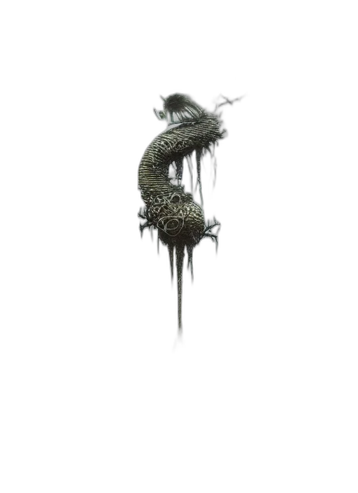dragon, creature, hair, tree transparent PNG cut-out