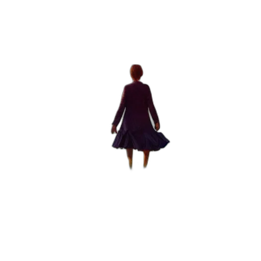 dress, jacket, umbrella, staff transparent PNG cut-out