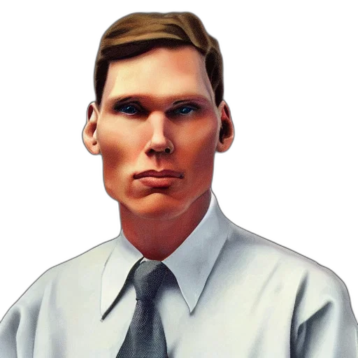 face, staff, photorealistic, 3d render transparent PNG cut-out