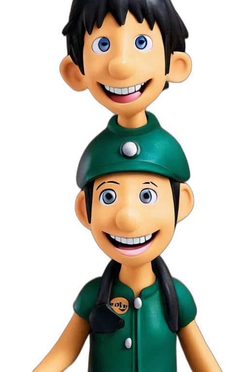 staff, face, hat, 3d render transparent PNG cut-out