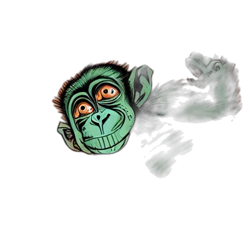 creature, mask, staff, face transparent PNG cut-out