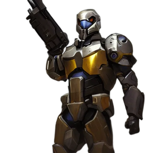 robot, weapon, concept art, 3d render transparent PNG cut-out