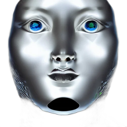 mask, robot, face, creature transparent PNG cut-out