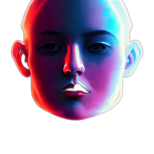 face, mask, robot, crown transparent PNG cut-out