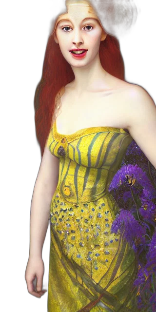 dress, jewelry, hair, robot transparent PNG cut-out