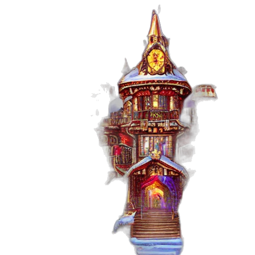building, staff, crown, concept art transparent PNG cut-out
