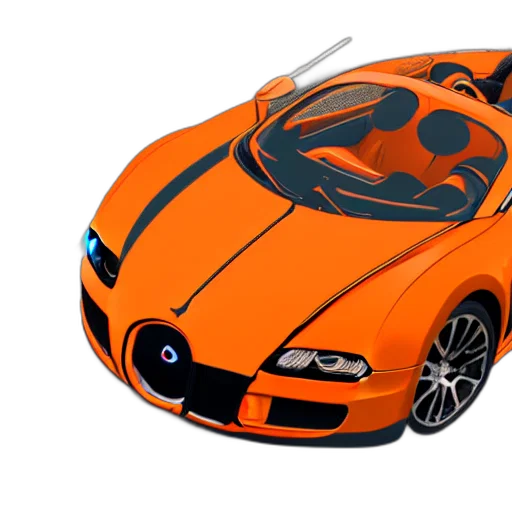 car, weapon, 3d render, photorealistic transparent PNG cut-out