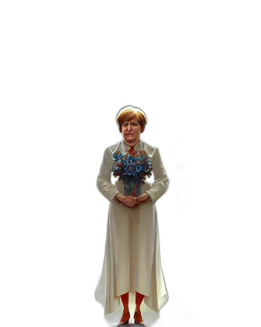 dress, staff, jewelry, crown transparent PNG cut-out
