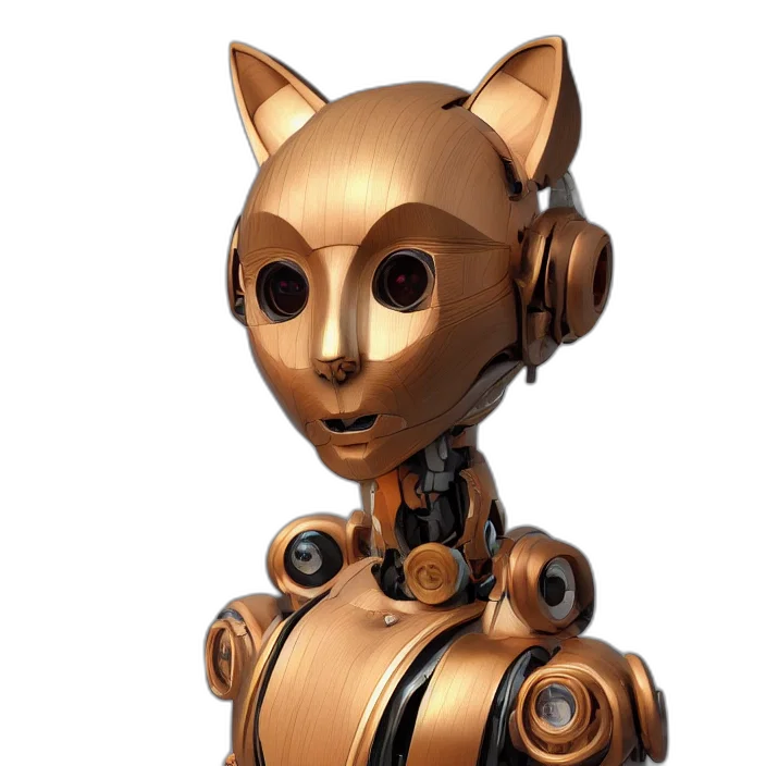 robot, mask, animal, 3d render transparent PNG cut-out