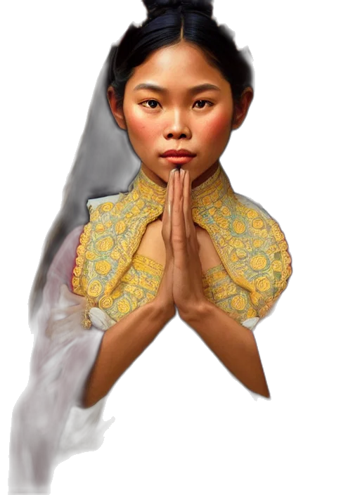 face, mask, staff, dress transparent PNG cut-out