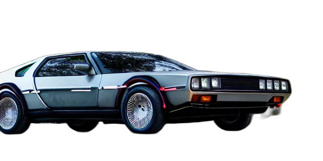 car, robot, concept art, vaporwave transparent PNG cut-out