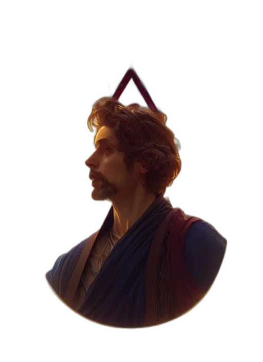 staff, crown, sword, face transparent PNG cut-out