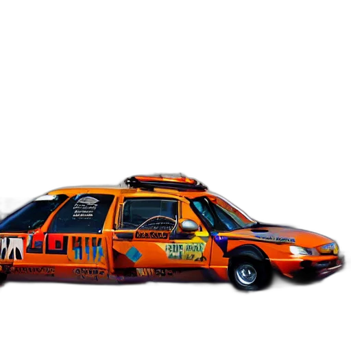 car, weapon, concept art, 3d render transparent PNG cut-out