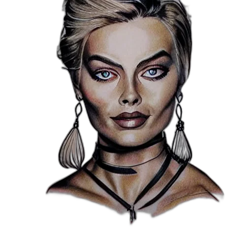 face, jewelry, fantasy art, comic book art transparent PNG cut-out