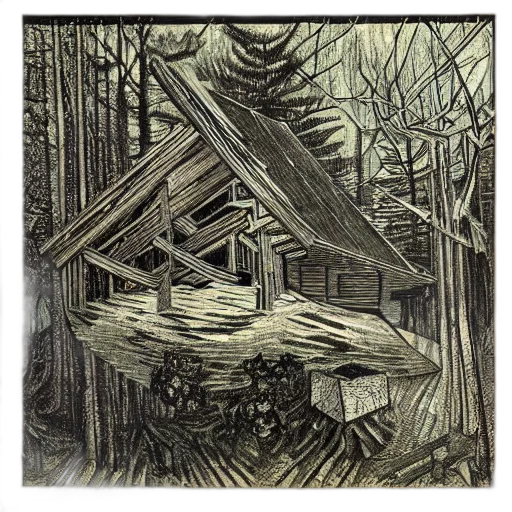 concept art, photorealistic, forest, night transparent PNG cut-out