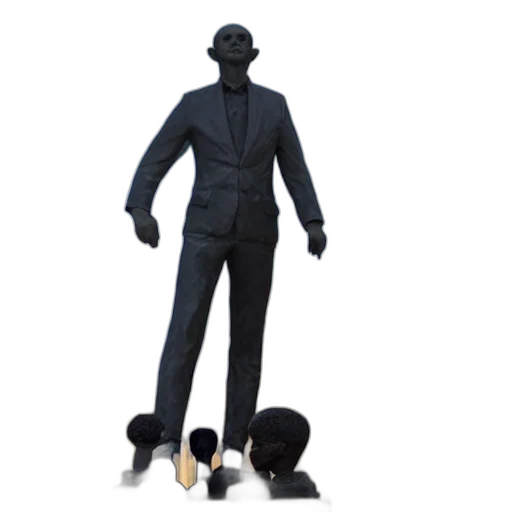 3d render, concept art, statue, yuval transparent PNG cut-out