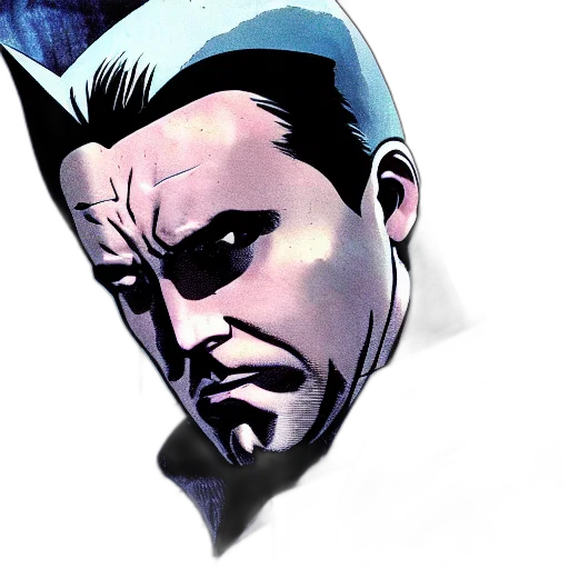 mask, face, staff, comic book art transparent PNG cut-out