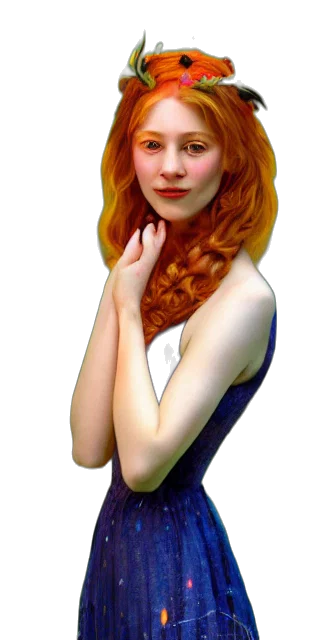 dress, face, crown, jewelry transparent PNG cut-out