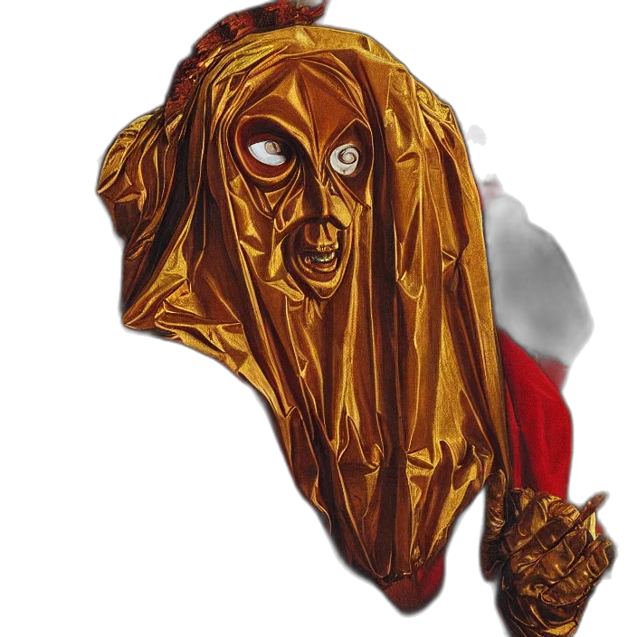 mask, face, staff, creature transparent PNG cut-out