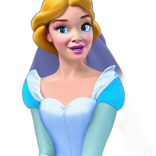 dress, face, crown, staff transparent PNG cut-out