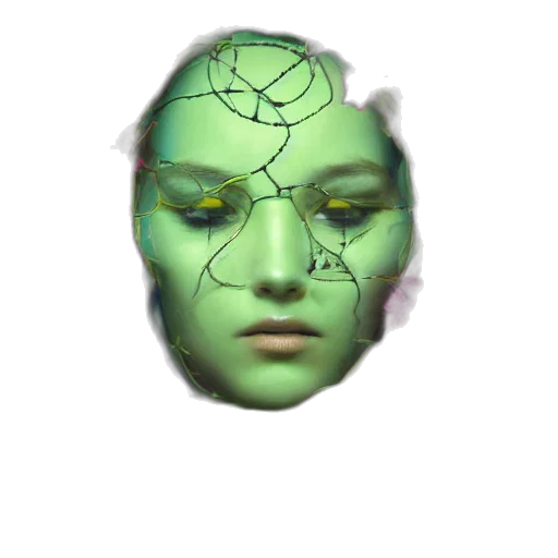 mask, face, creature, crown transparent PNG cut-out