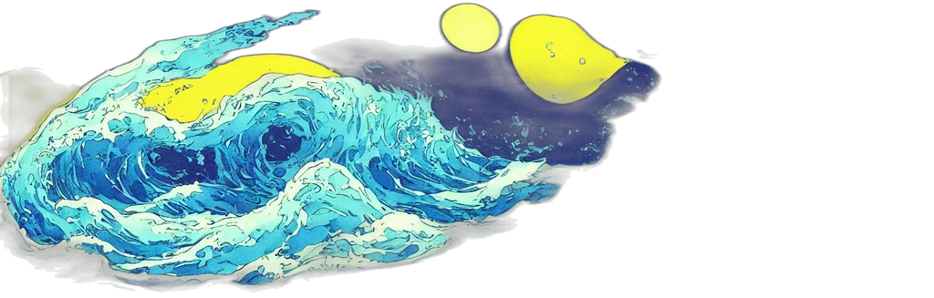 concept art, vaporwave, watercolor, 3d render transparent PNG cut-out