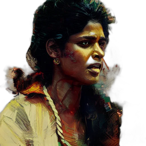 face, photorealistic, comic book art, oil painting transparent PNG cut-out