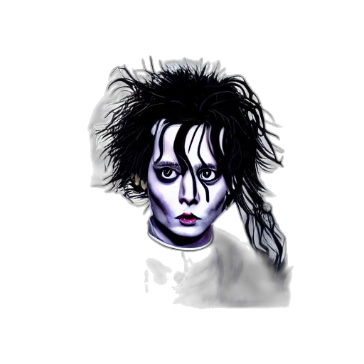 face, hair, mask, creature transparent PNG cut-out