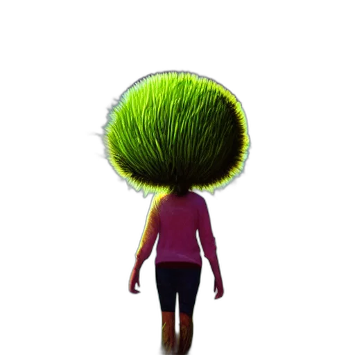 hair, tree, hat, creature transparent PNG cut-out