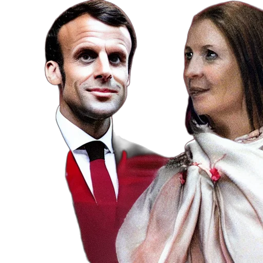 emmanuel, macron, red, cloak transparent PNG cut-out