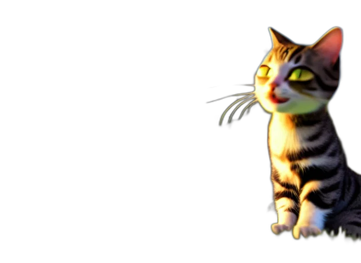 staff, animal, creature, 3d render transparent PNG cut-out