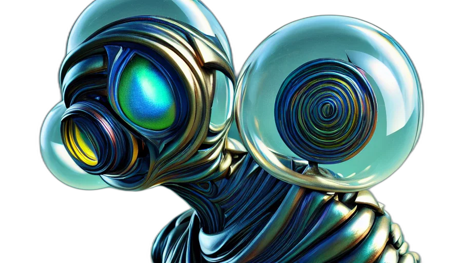 robot, concept art, 3d render, comic book art transparent PNG cut-out