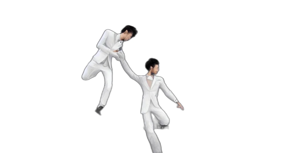jacket, staff, concept art, 3d render transparent PNG cut-out